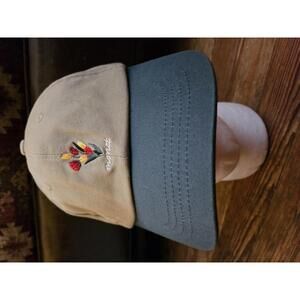 Monet Skateboards Bouquet Tan & Green Strapback Hat - EUC